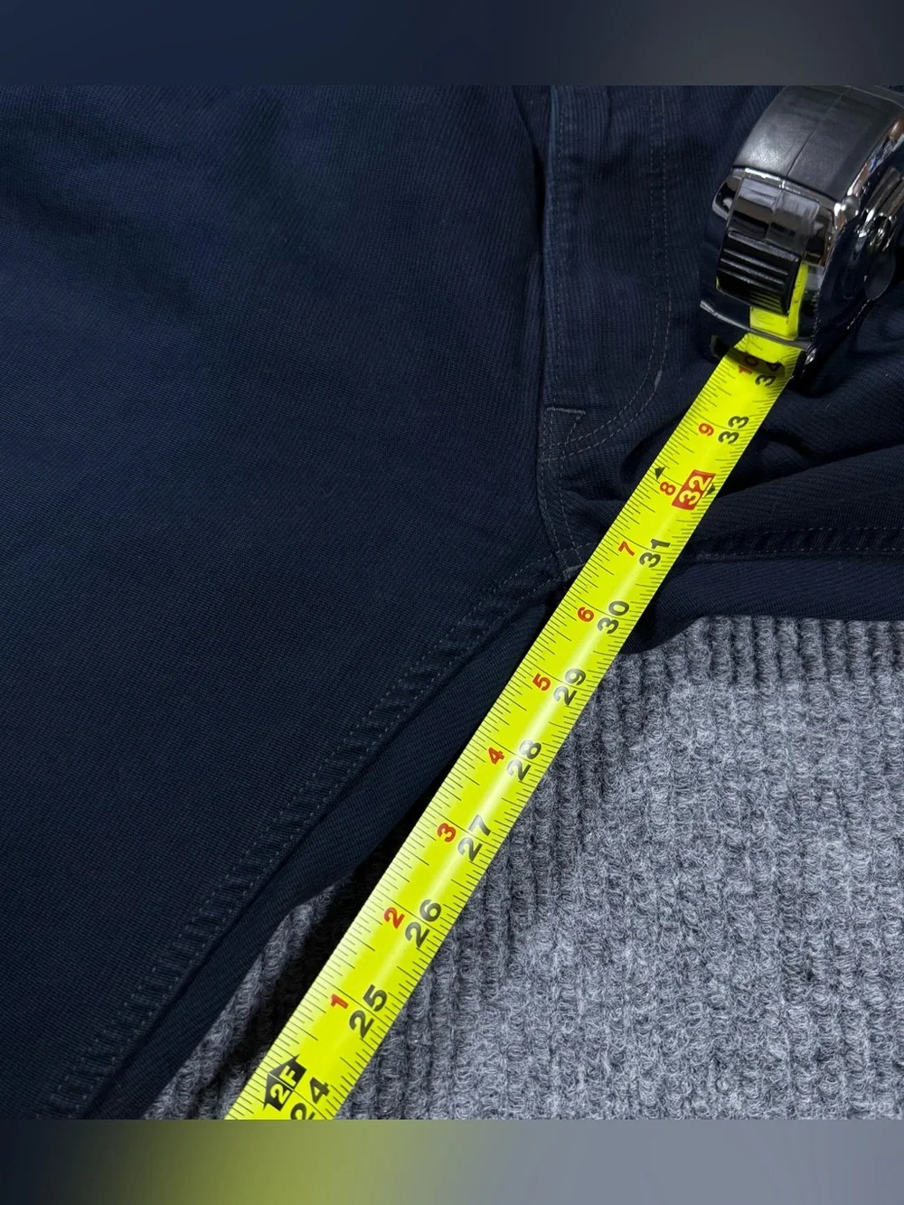Polo Ralph Lauren Varick Slim Straight Pants Navy Blue Corduroy Men's 33x32